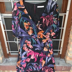 La Maison TALULAH night mirage mini dress floral ruffle medium